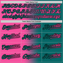 Load image into Gallery viewer, Custom Teal Pink-Black Authentic Gradient Fashion Baseball Jersey