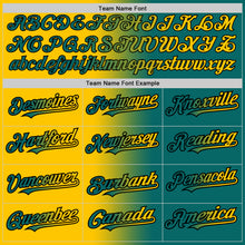 Load image into Gallery viewer, Custom Teal Yellow-Black Authentic Gradient Fashion Baseball Jersey