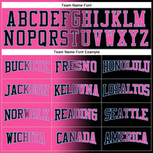 Load image into Gallery viewer, Custom Stitched Black Pink-Light Blue Gradient Fashion Sports Pullover Sweatshirt Hoodie