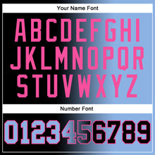 Load image into Gallery viewer, Custom Stitched Black Light Blue-Pink Gradient Fashion Sports Pullover Sweatshirt Hoodie