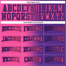 Load image into Gallery viewer, Custom Stitched Purple Pink-Black Gradient Fashion Sports Pullover Sweatshirt Hoodie