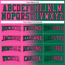 Load image into Gallery viewer, Custom Stitched Kelly Green Pink-Black Gradient Fashion Sports Pullover Sweatshirt Hoodie