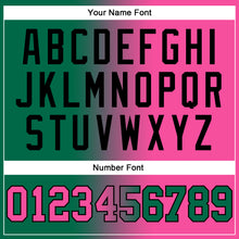 Load image into Gallery viewer, Custom Stitched Kelly Green Pink-Black Gradient Fashion Sports Pullover Sweatshirt Hoodie