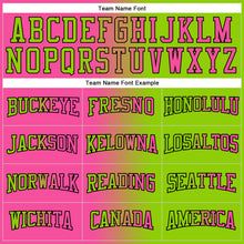 Load image into Gallery viewer, Custom Stitched Neon Green Pink-Black Gradient Fashion Sports Pullover Sweatshirt Hoodie