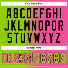 Load image into Gallery viewer, Custom Stitched Neon Green Pink-Black Gradient Fashion Sports Pullover Sweatshirt Hoodie