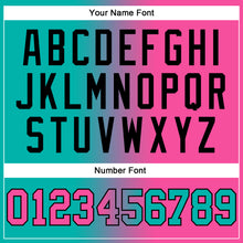 Load image into Gallery viewer, Custom Stitched Aqua Pink-Black Gradient Fashion Sports Pullover Sweatshirt Hoodie