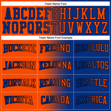 Load image into Gallery viewer, Custom Stitched Royal Orange-Black Gradient Fashion Sports Pullover Sweatshirt Hoodie