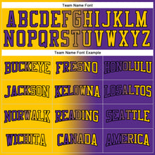 Load image into Gallery viewer, Custom Stitched Purple Yellow-Black Gradient Fashion Sports Pullover Sweatshirt Hoodie