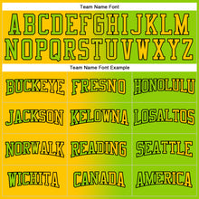 Load image into Gallery viewer, Custom Stitched Neon Green Yellow-Black Gradient Fashion Sports Pullover Sweatshirt Hoodie