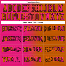 Load image into Gallery viewer, Custom Stitched Texas Orange Hot Pink-Black Gradient Fashion Sports Pullover Sweatshirt Hoodie