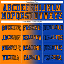 Load image into Gallery viewer, Custom Stitched Thunder Blue Bay Orange-Black Gradient Fashion Sports Pullover Sweatshirt Hoodie