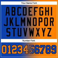 Load image into Gallery viewer, Custom Stitched Thunder Blue Bay Orange-Black Gradient Fashion Sports Pullover Sweatshirt Hoodie