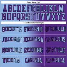 Load image into Gallery viewer, Custom Stitched Purple Light Blue-Black Gradient Fashion Sports Pullover Sweatshirt Hoodie