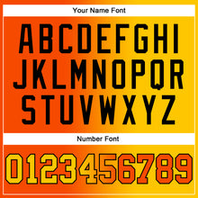 Load image into Gallery viewer, Custom Stitched Orange Yellow-Black Gradient Fashion Sports Pullover Sweatshirt Hoodie