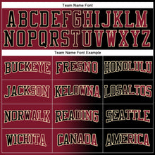 Load image into Gallery viewer, Custom Stitched Black Crimson-City Cream Gradient Fashion Sports Pullover Sweatshirt Hoodie