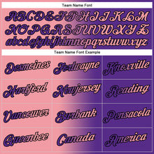 Load image into Gallery viewer, Custom Stitched Purple Medium Pink-Black Gradient Fashion Sports Pullover Sweatshirt Hoodie