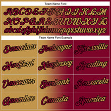 Load image into Gallery viewer, Custom Stitched Maroon Old Gold-Black Gradient Fashion Sports Pullover Sweatshirt Hoodie