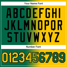 Load image into Gallery viewer, Custom Stitched Kelly Green Yellow-Black Gradient Fashion Sports Pullover Sweatshirt Hoodie