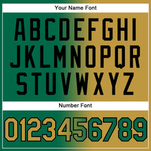 Load image into Gallery viewer, Custom Stitched Kelly Green Old Gold-Black Gradient Fashion Sports Pullover Sweatshirt Hoodie