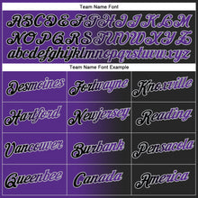 Load image into Gallery viewer, Custom Stitched Black Purple-Gray Gradient Fashion Sports Pullover Sweatshirt Hoodie