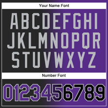 Load image into Gallery viewer, Custom Stitched Black Purple-Gray Gradient Fashion Sports Pullover Sweatshirt Hoodie