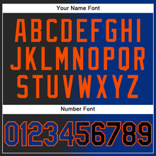 Load image into Gallery viewer, Custom Stitched Black Royal-Orange Gradient Fashion Sports Pullover Sweatshirt Hoodie