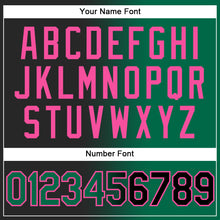 Load image into Gallery viewer, Custom Stitched Black Kelly Green-Pink Gradient Fashion Sports Pullover Sweatshirt Hoodie