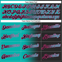 Load image into Gallery viewer, Custom Stitched Black Aqua-Pink Gradient Fashion Sports Pullover Sweatshirt Hoodie