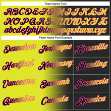 Load image into Gallery viewer, Custom Stitched Black Neon Yellow-Pink Gradient Fashion Sports Pullover Sweatshirt Hoodie