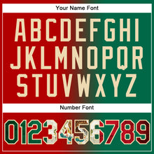 Load image into Gallery viewer, Custom Stitched Red Vintage Mexican Flag Kelly Green-City Cream Gradient Fashion Sports Pullover Sweatshirt Hoodie