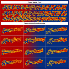 Load image into Gallery viewer, Custom Stitched Royal Red-Gold Gradient Fashion Sports Pullover Sweatshirt Hoodie