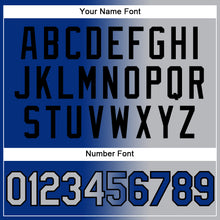 Load image into Gallery viewer, Custom Stitched Royal Gray-Black Gradient Fashion Sports Pullover Sweatshirt Hoodie