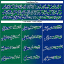 Load image into Gallery viewer, Custom Stitched Royal Kelly Green-Gray Gradient Fashion Sports Pullover Sweatshirt Hoodie