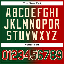 Load image into Gallery viewer, Custom Stitched Green Red-Cream Gradient Fashion Sports Pullover Sweatshirt Hoodie