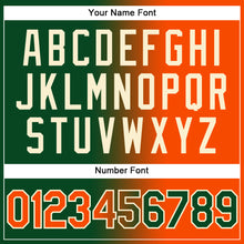 Load image into Gallery viewer, Custom Stitched Green Orange-Cream Gradient Fashion Sports Pullover Sweatshirt Hoodie