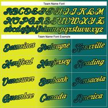 Load image into Gallery viewer, Custom Stitched Teal Neon Yellow-Black Gradient Fashion Sports Pullover Sweatshirt Hoodie