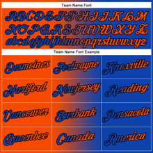 Load image into Gallery viewer, Custom Stitched Thunder Blue Orange-Black Gradient Fashion Sports Pullover Sweatshirt Hoodie