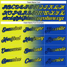 Load image into Gallery viewer, Custom Stitched Thunder Blue Neon Yellow-Black Gradient Fashion Sports Pullover Sweatshirt Hoodie