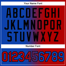 Load image into Gallery viewer, Custom Stitched Thunder Blue Red-Black Gradient Fashion Sports Pullover Sweatshirt Hoodie