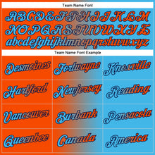 Load image into Gallery viewer, Custom Stitched Sky Blue Orange-Navy Gradient Fashion Sports Pullover Sweatshirt Hoodie