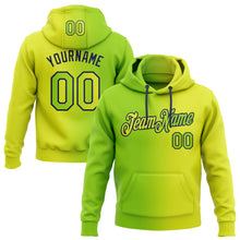 Load image into Gallery viewer, Custom Stitched Neon Yellow Neon Green-Navy Gradient Fashion Sports Pullover Sweatshirt Hoodie