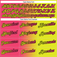 Load image into Gallery viewer, Custom Stitched Neon Yellow Neon Pink-Black Gradient Fashion Sports Pullover Sweatshirt Hoodie