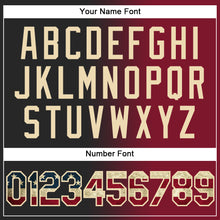 Load image into Gallery viewer, Custom Black Vintage USA Flag Crimson-City Cream Authentic Gradient Fashion Baseball Jersey