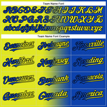 Load image into Gallery viewer, Custom Thunder Blue Neon Yellow-Black Authentic Gradient Fashion Baseball Jersey