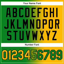 Load image into Gallery viewer, Custom Grass Green Gold-Black Authentic Gradient Fashion Baseball Jersey