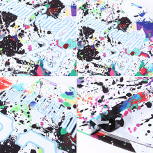 Load image into Gallery viewer, Custom Splashes Graffiti Pattern White-Light Blue 3D Performance T-Shirt