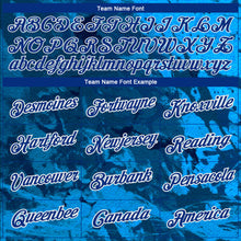 Load image into Gallery viewer, Custom Graffiti Pattern Royal-White 3D Performance T-Shirt