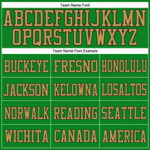 Load image into Gallery viewer, Custom Grass Green Old Gold-Black Mesh Authentic Football Jersey