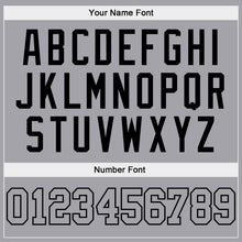 Load image into Gallery viewer, Custom Gray Gray-Black Authentic Baseball Jersey