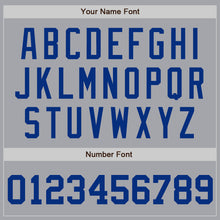 Load image into Gallery viewer, Custom Gray Royal Authentic Baseball Jersey